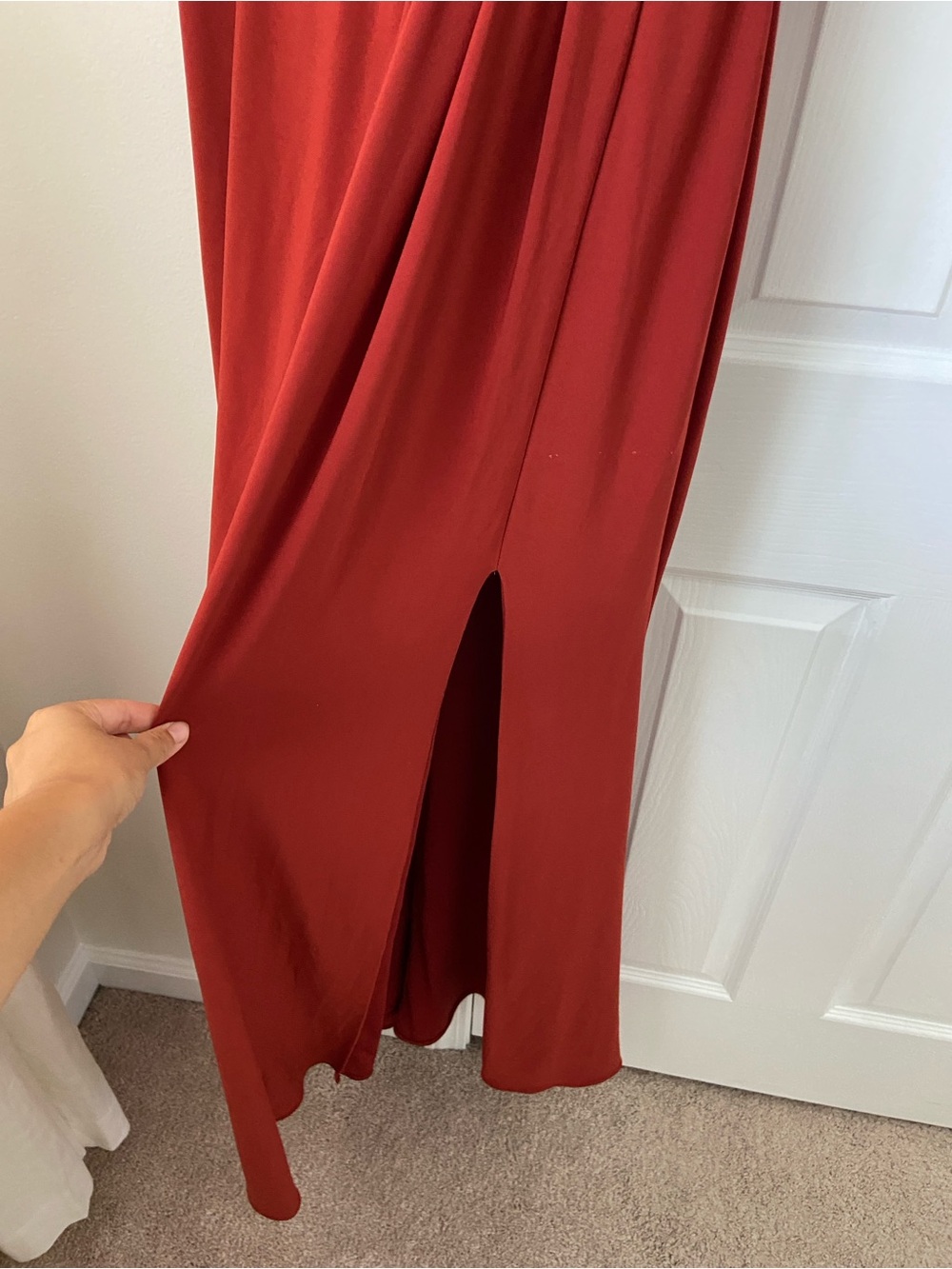 BHLDN Anthropologie Lena Dress red/wine size 4 - Picture 8 of 9